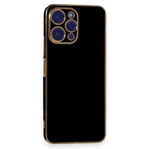 Mey İthalat®   Poco M6 Pro 5G Kılıf Volet Silikon - Siyah