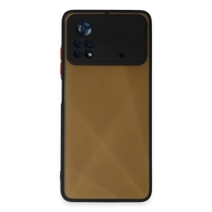 Mey İthalat®   Poco X4 Pro 5G Kılıf Montreal Silikon Kapak - Siyah