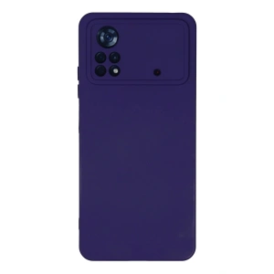Mey İthalat®   Poco X4 Pro 5G Kılıf Nano içi Kadife Silikon - Mor