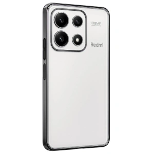 Mey İthalat®   Poco X6 Pro Kılıf  Lensli Silikon - Gümüş