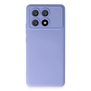 Mey İthalat®   Poco X6 Pro Kılıf Nano içi Kadife Silikon - Lila