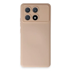 Mey İthalat®   Poco X6 Pro Kılıf Nano içi Kadife Silikon - Pudra