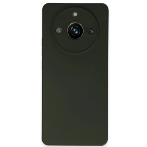 Mey İthalat®  Realme 11 Pro Kılıf Nano içi Kadife Silikon - Koyu Yeşil
