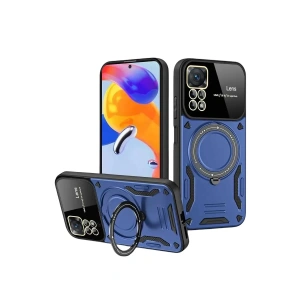 Mey İthalat®  Realme 11 Pro Plus Joy Lens Standlı Kapak - Lacivert