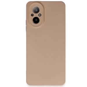 Mey İthalat®  Realme 12 Lite Kılıf Nano içi Kadife Silikon - Pudra