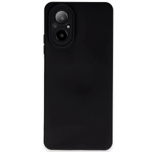 Mey İthalat®  Realme 12 Lite Kılıf Nano içi Kadife Silikon - Siyah