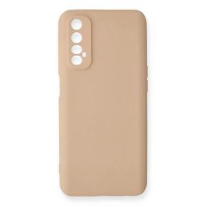 Mey İthalat®  Realme 7 Kılıf Nano içi Kadife Silikon - Pudra