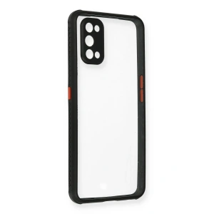 Mey İthalat®  Realme 7 Pro Kılıf Miami Şeffaf Silikon - Siyah