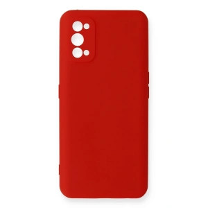 Mey İthalat®  Realme 7 Pro Kılıf Nano içi Kadife Silikon - Kırmızı