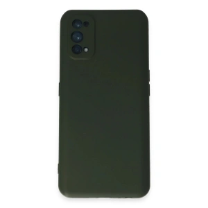 Mey İthalat®  Realme 7 Pro Kılıf Nano içi Kadife Silikon - Koyu Yeşil