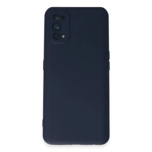 Mey İthalat®  Realme 7 Pro Kılıf Nano içi Kadife Silikon - Lacivert