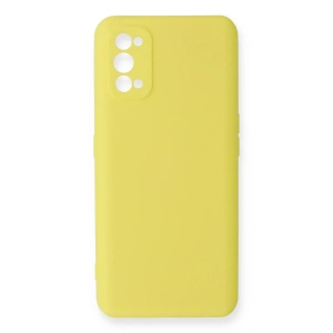 Mey İthalat®  Realme 7 Pro Kılıf Nano içi Kadife Silikon - Sarı