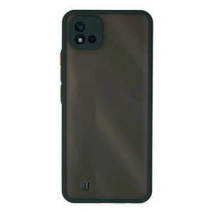 Mey İthalat®  Realme C11 2021 Kılıf Montreal Silikon Kapak - Yeşil