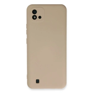 Mey İthalat®  Realme C11 2021 Kılıf Nano içi Kadife Silikon - Pudra