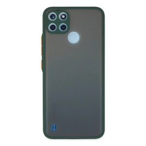 Mey İthalat®  Realme C21Y Kılıf Montreal Silikon Kapak - Yeşil