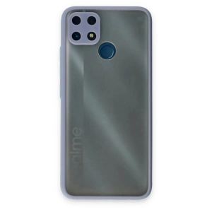 Mey İthalat®  Realme C25 Kılıf Montreal Silikon Kapak - Gri