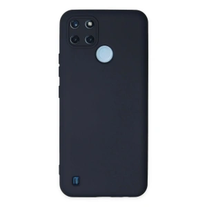 Mey İthalat®  Realme C25Y Kılıf Nano içi Kadife Silikon - Lacivert