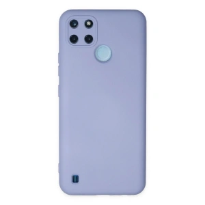 Mey İthalat®  Realme C25Y Kılıf Nano içi Kadife Silikon - Lila