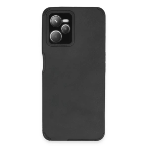 Mey İthalat®  Realme C35 Kılıf Loop Deri Silikon - Siyah