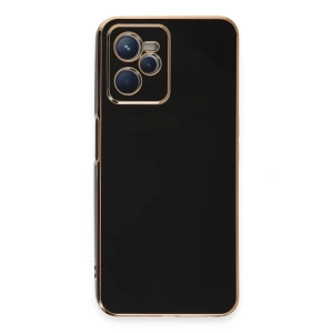 Mey İthalat®  Realme C35 Kılıf Volet Silikon - Siyah