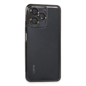 Mey İthalat®  Realme C53 Kılıf  Lensli Silikon - Siyah