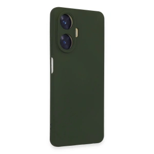 Mey İthalat® Realme C55 Kılıf Nano içi Kadife Silikon - Koyu Yeşil
