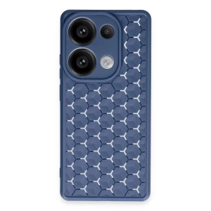 Mey İthalat®  Realme C65 Kılıf Petek Silikon Kapak - Lacivert
