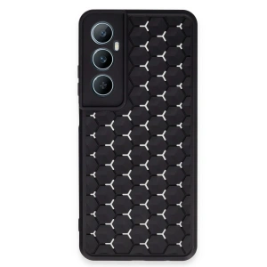 Mey İthalat®  Realme C65 Kılıf Petek Silikon Kapak - Siyah