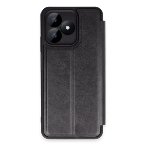 Mey İthalat®  Realme Note 50 4G Kılıf Flip Cover - Siyah