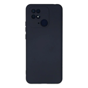 Mey İthalat®   Redmi 10C Kılıf Nano içi Kadife Silikon - Lacivert