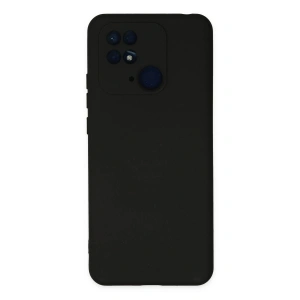 Mey İthalat®   Redmi 10C Kılıf Nano içi Kadife Silikon - Siyah