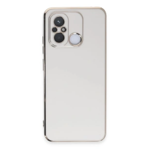 Mey İthalat®   Redmi 12C Kılıf Volet Silikon - Beyaz