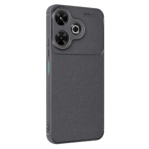 Mey İthalat®   Redmi 13 4G Kılıf Auto Focus Karbon Kapak - Gri