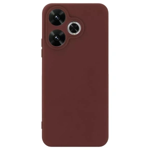 Mey İthalat®   Redmi 13 4G Kılıf First Silikon - Bordo