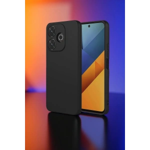 Mey İthalat®   Redmi 13 4G Kılıf Nano içi Kadife Silikon - Siyah
