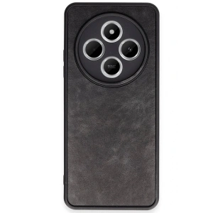 Mey İthalat®   Redmi 14C Kılıf Aras Deri Kapak - Siyah