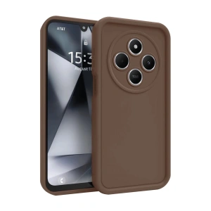 Mey İthalat®   Redmi 14C Kılıf Viera Silikon - Kahverengi