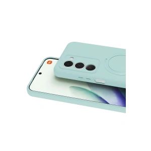 Mey İthalat®   Redmi 15 4G Regal Magsafe Standlı Kapak - Su Yeşili