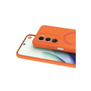 Mey İthalat®   Redmi 15 4G Regal Magsafe Standlı Kapak - Turuncu