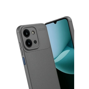 Mey İthalat®   Redmi 15C 4G Auto Focus Karbon Kapak - Gri