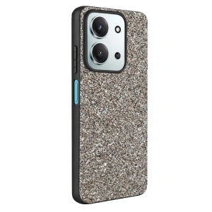 Mey İthalat®   Redmi 15C 4G Bright Simli Kapak - Gümüş