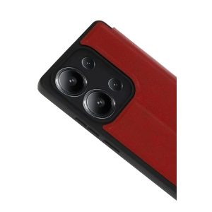 Mey İthalat®   Redmi 15C 4G Flip Cover - Kırmızı