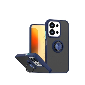 Mey İthalat®   Redmi 15C 4G Montreal Yüzüklü Silikon Kapak - Lacivert