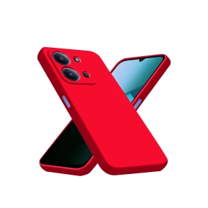 Mey İthalat®   Redmi 15C 4G Nano içi Kadife Silikon - Kırmızı