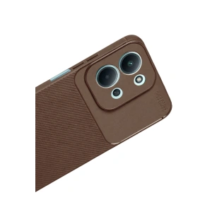 Mey İthalat®   Redmi 15C 5G Auto Focus Karbon Kapak - Kahverengi