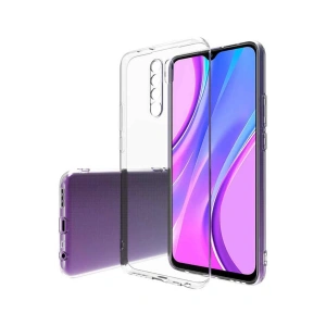 Mey İthalat®   Redmi 9 Kılıf Lüx Şeffaf Silikon - Şeffaf