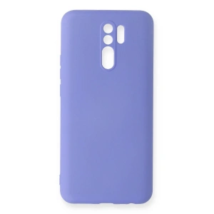 Mey İthalat®   Redmi 9 Kılıf Nano içi Kadife Silikon - Lila