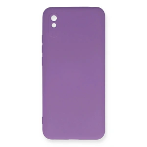 Mey İthalat®   Redmi 9A Kılıf Nano içi Kadife Silikon - Mor