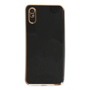 Mey İthalat®   Redmi 9A Kılıf Volet Silikon - Siyah