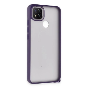 Mey İthalat®   Redmi 9C Kılıf Elegant Kapak - Derin Mor